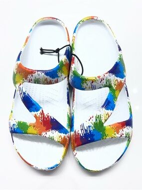 Dawgs Multicolor Paint-Splash Sandals